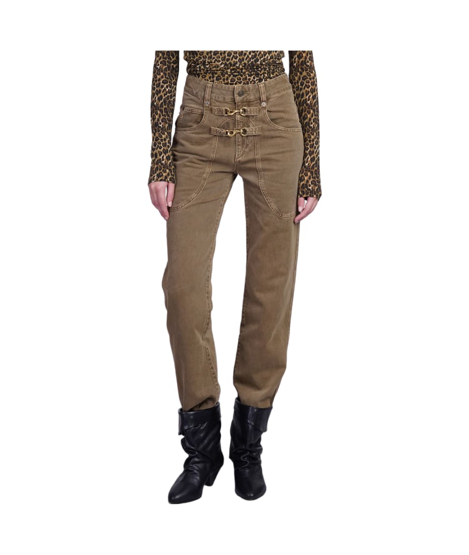【送料&関税込】Isabel Marant baryl Beige Cotton Pants KOSTIN PANTS Man Light Bronze | ISABEL MARANT Official