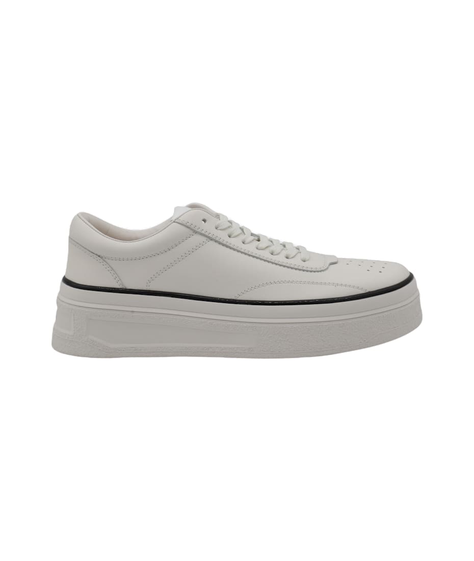 【送料&関税込】Jil Sander White Leather Sneakers Jil Sander White Leather Sneakers | italist