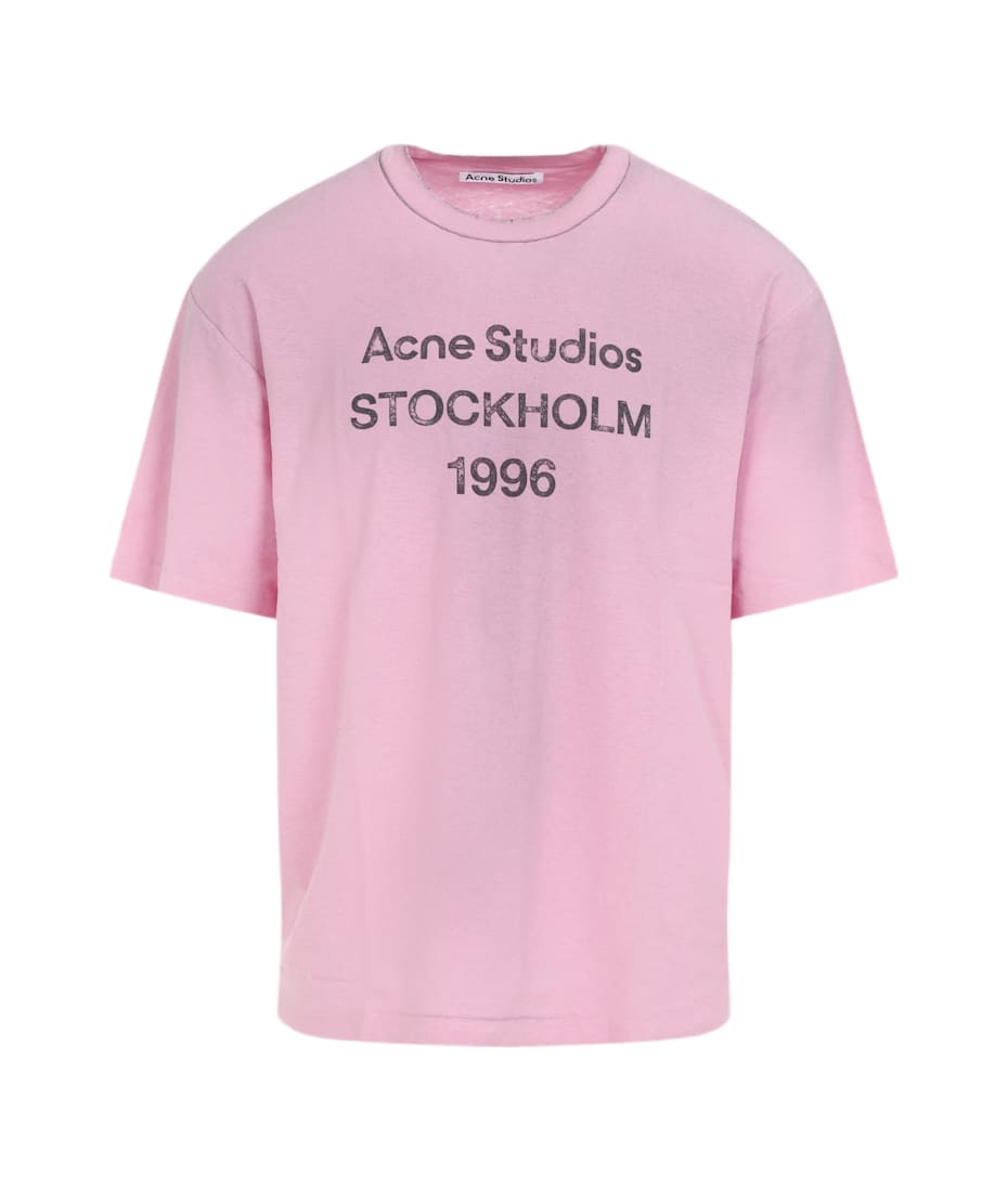 ACNE STUDIOS STOCKHOLM PARIS Tシャツ Layered printed cotton jersey T-shirt in multicoloured