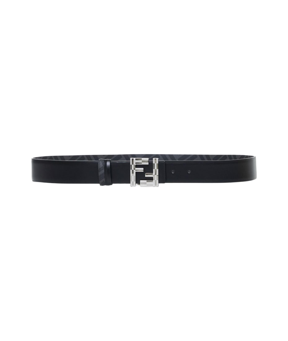 Fendi Ff Fabric And Leather Reversible Belt italist, ALWAYS LIKE