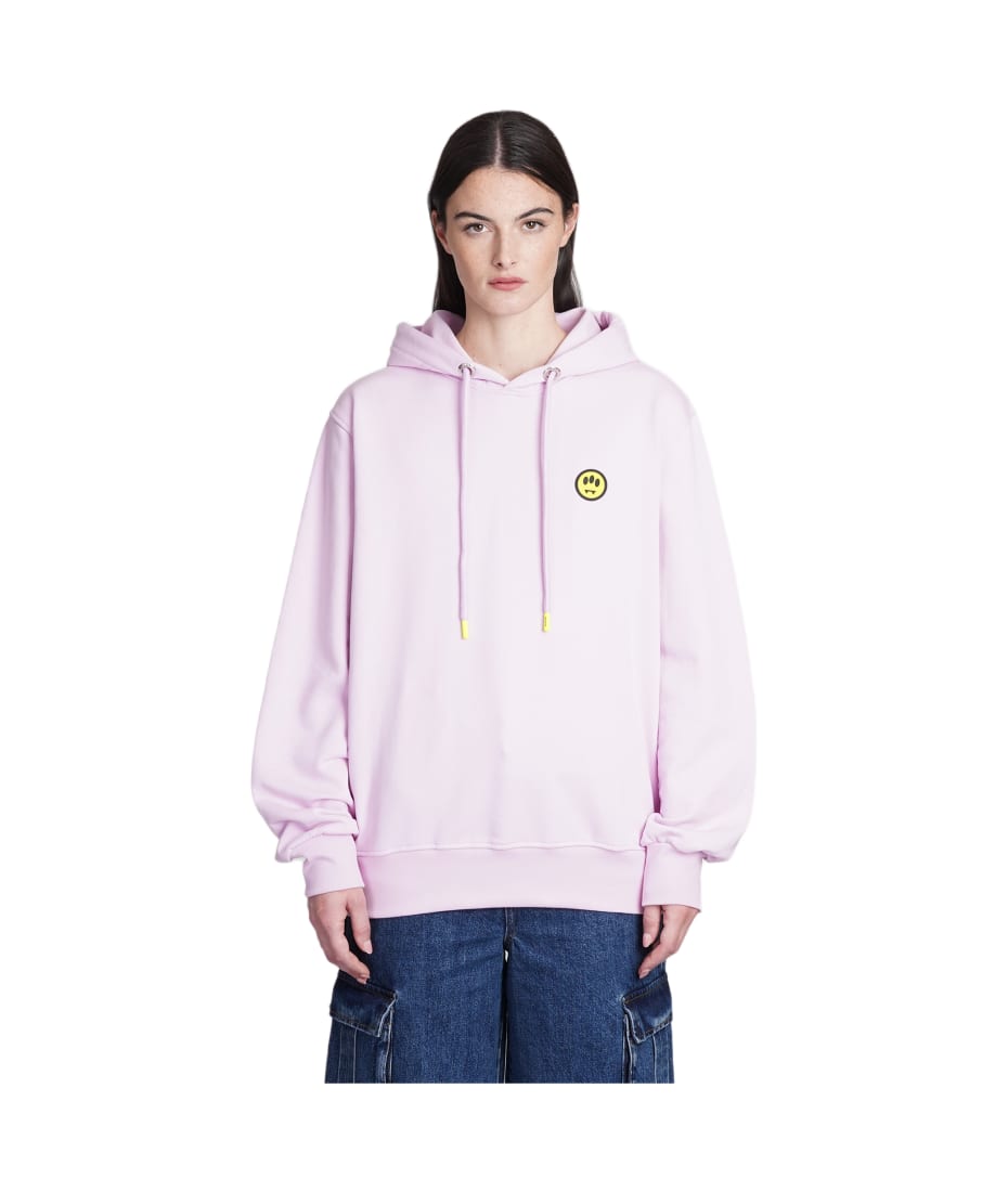 Barrow Sweatshirt In Rose-pink Cotton | italist