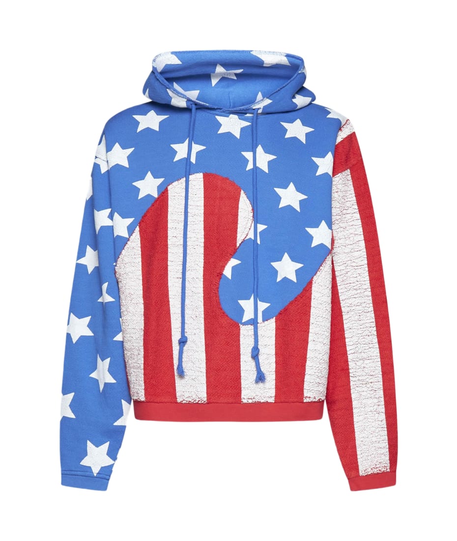 【ERL】 Starsアンドストライプコットンパーカー ERL Stars And Stripes Swirl Cotton Hoodie | italist, ALWAYS