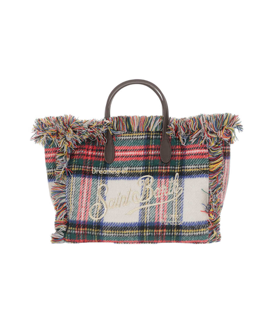 〈MC2 Saint Barth〉コレット ハンドバッグ(関税込み) MC2 Saint Barth Colette Bag With Check Pattern | italist