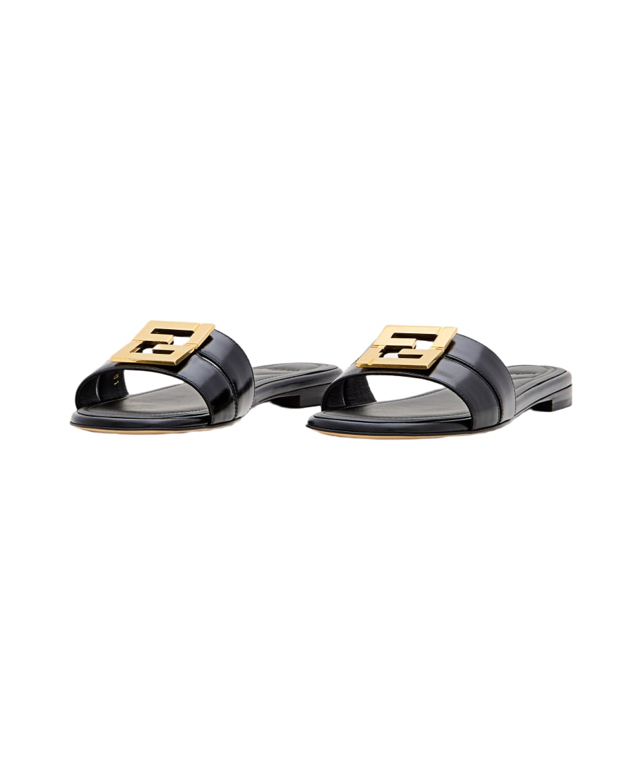 Fendi flat sandals discount