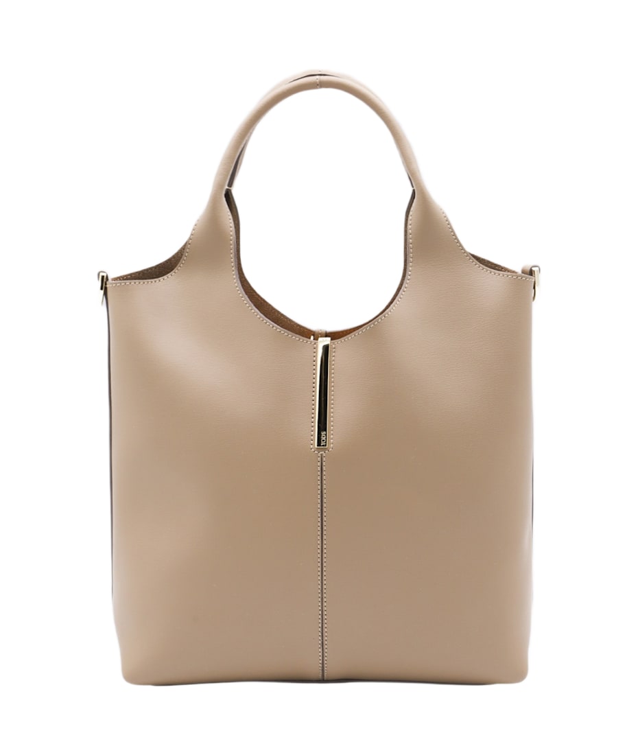 【関税&送料込み】Tod'S Light Beige Leather Top Handle Bag Tod's Light Beige Leather Top Handle Bag | italist