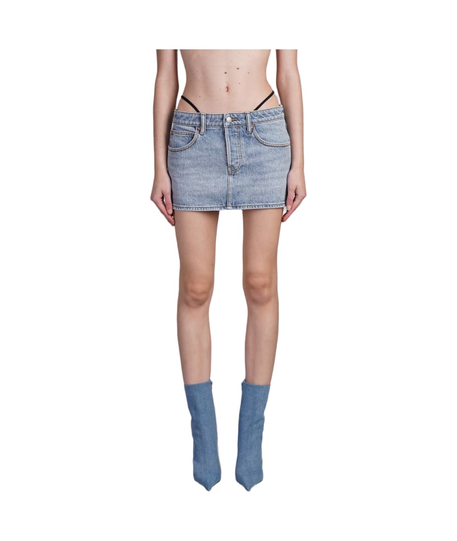 スカート ALEXANDER WANG Woman Skirt Blue 4DC3245459 401 Alexander Wang Skirt In Blue | ModeSens