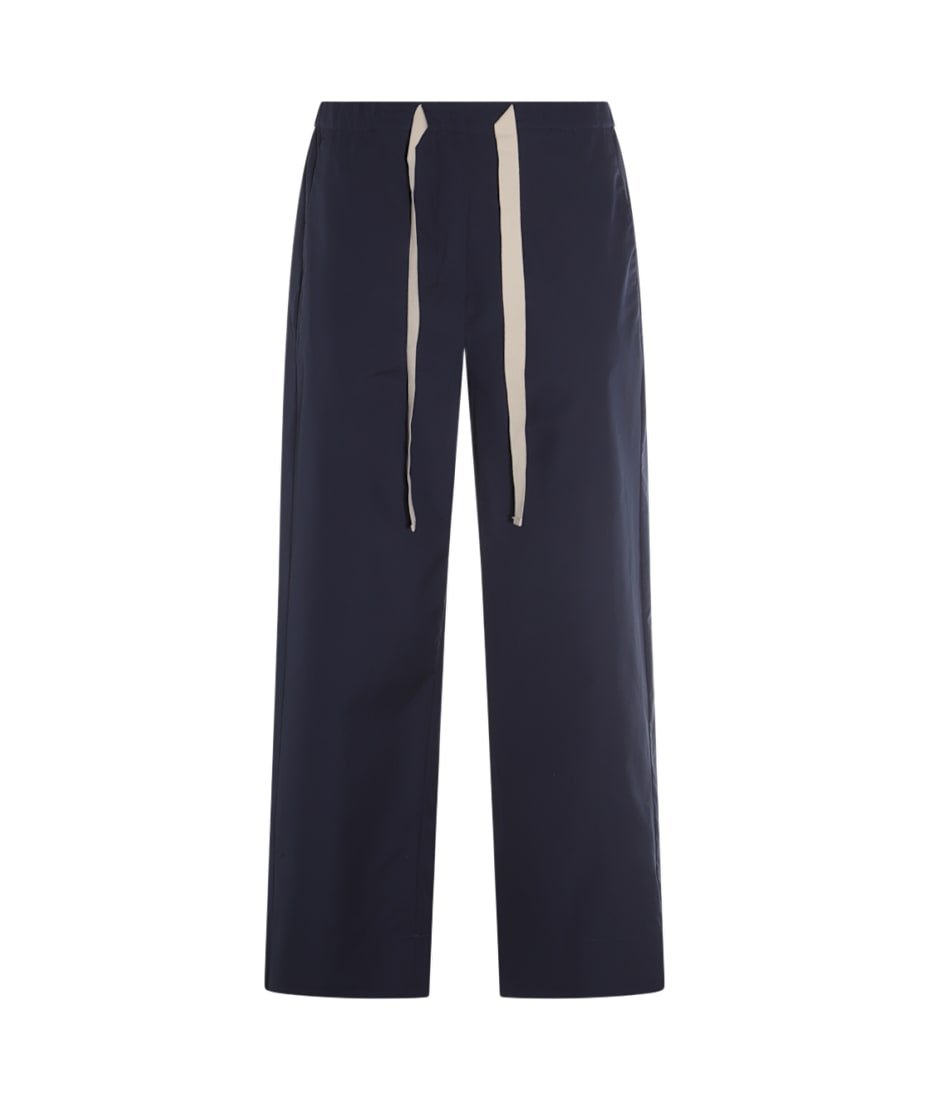 S Max Mara Blue Cotton Argento Pants | italist