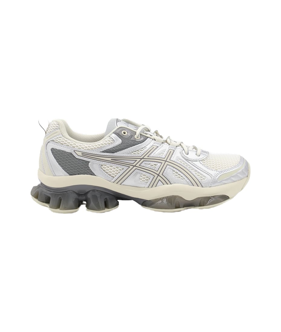 Asics White And Grey Gel Quantum Kinetic Sneakers | italist Asics White And Grey Gel Quantum Kinetic Sneakers | italist
