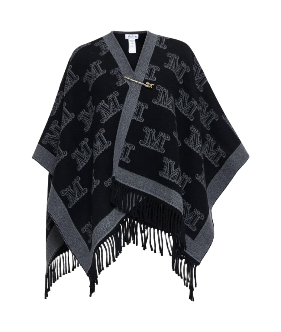 Max Mara Frine Safety-pin Wool Poncho | italist