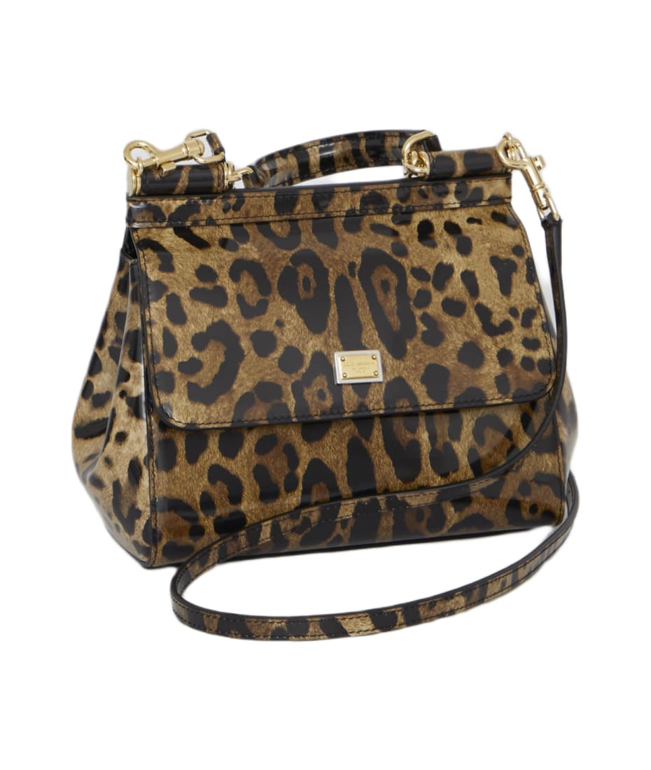 Dolce Gabbana Leopard printed Small Sicily Bag italist ALWAYS LIKE A SALE
