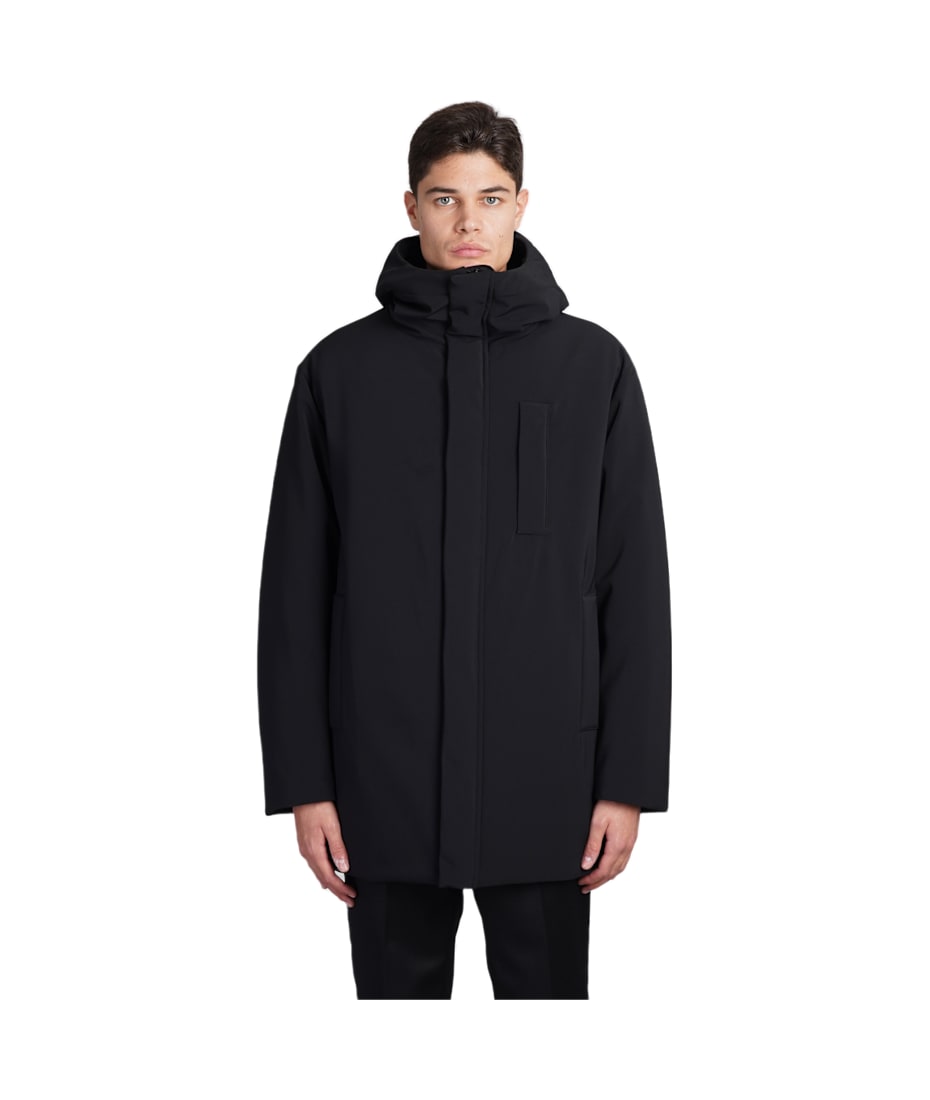 Aspesi Parka Liam Coat In Black Polyester | italist, ALWAYS