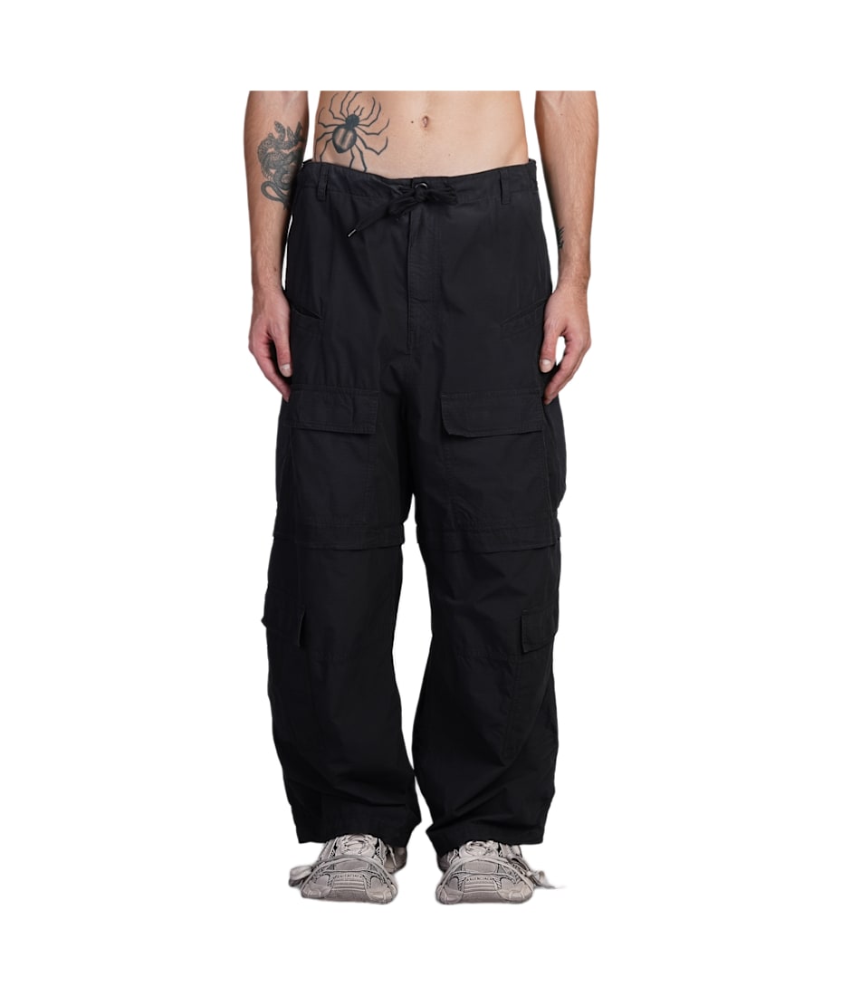 Balenciaga Pants In Black Cotton | italist