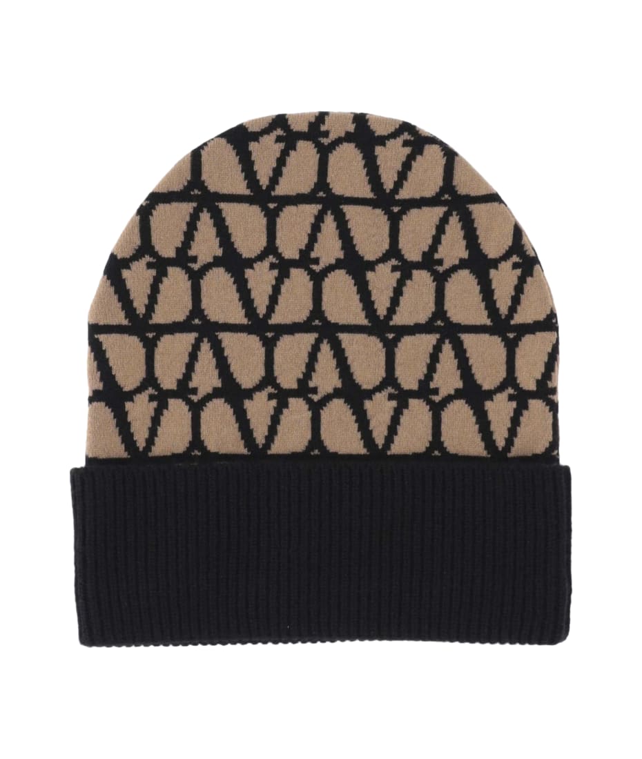 ニットキャップ・ビーニー Valentino Garavani Printed Cashmere Beanie Hat Valentino Garavani Printed Cashmere Beanie Hat | italist