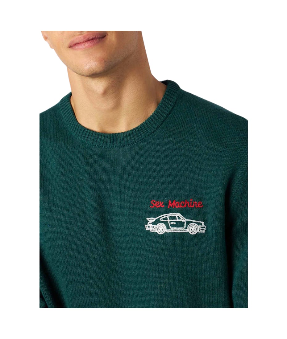 MC2 Saint Barth Man Crewneck Sweater With Sex Machine