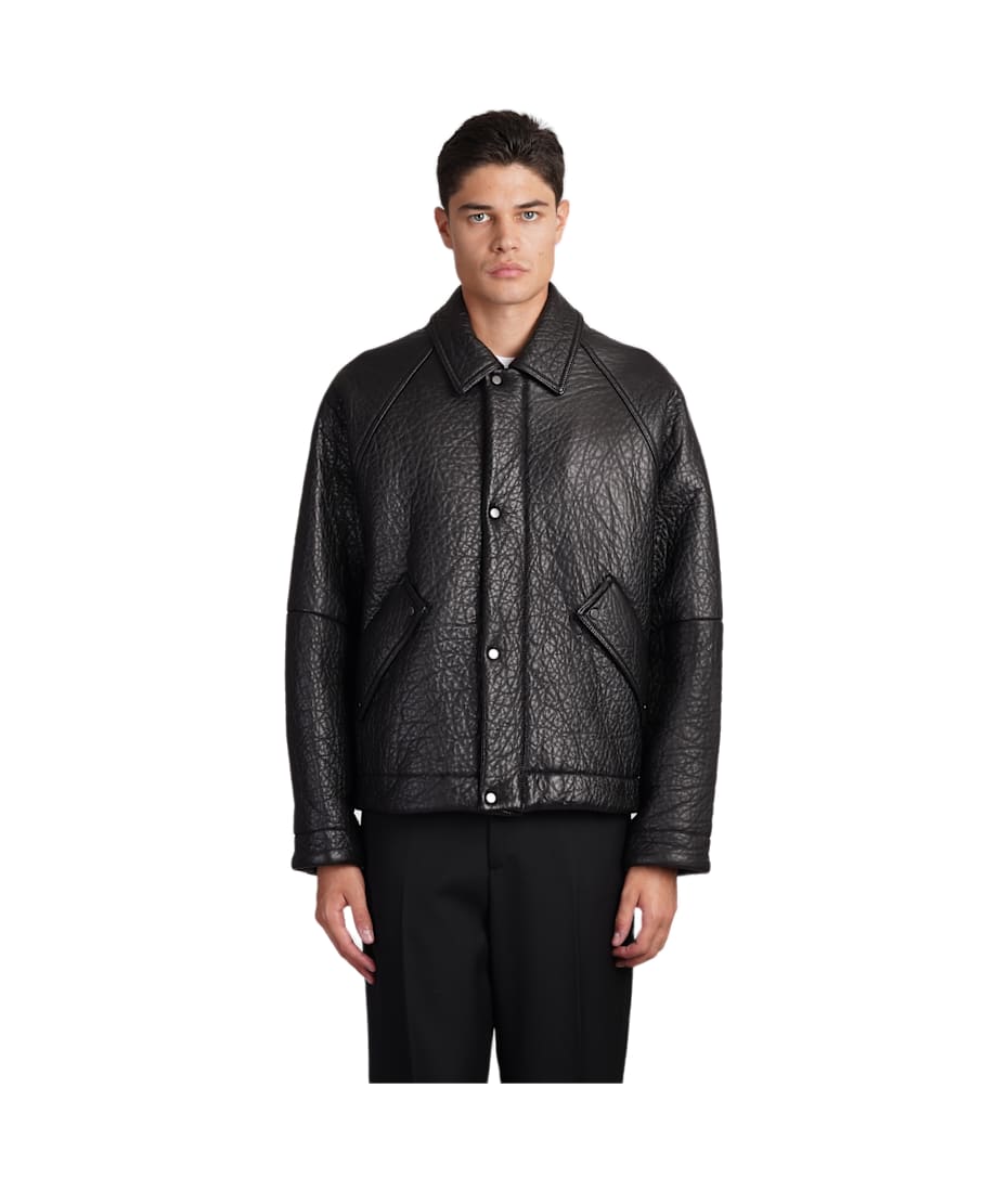 Salvatore Santoro Leather Jacket In Black Leather | italist