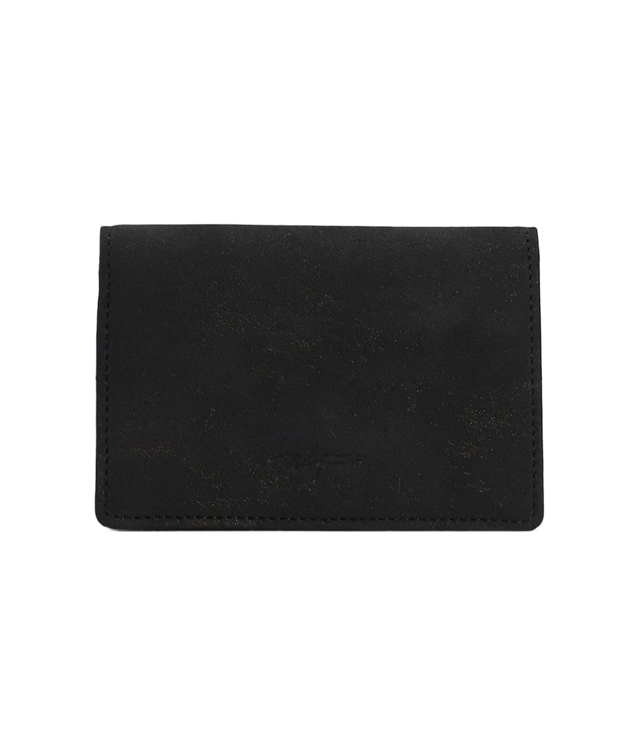 Yohji Yamamoto Wallet In Black Leather | italist