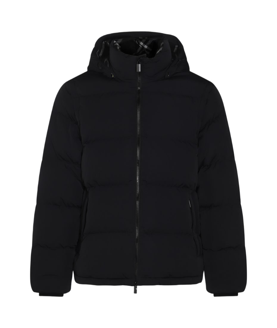 BURBERRY 黒 フード付きジャケット Burberry Convertible Padded Jacket | Black | FARFETCH