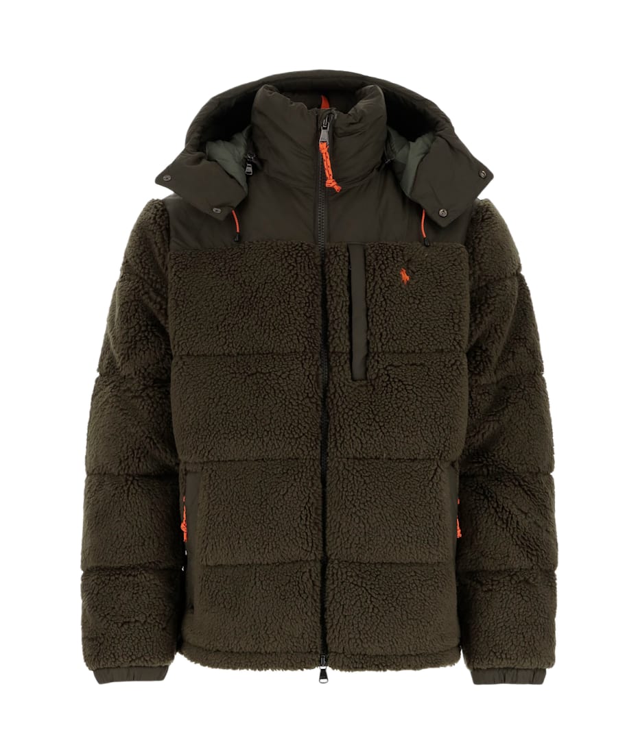 Polo Ralph Lauren Fleece Down Jacket With Logo italist ALWAYS LIKE A SALE