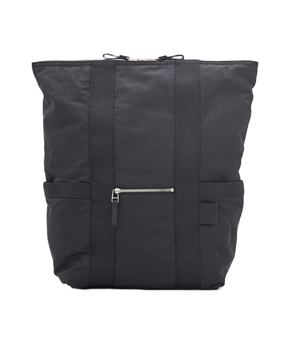Bottega Veneta Nylon Backpack - Black