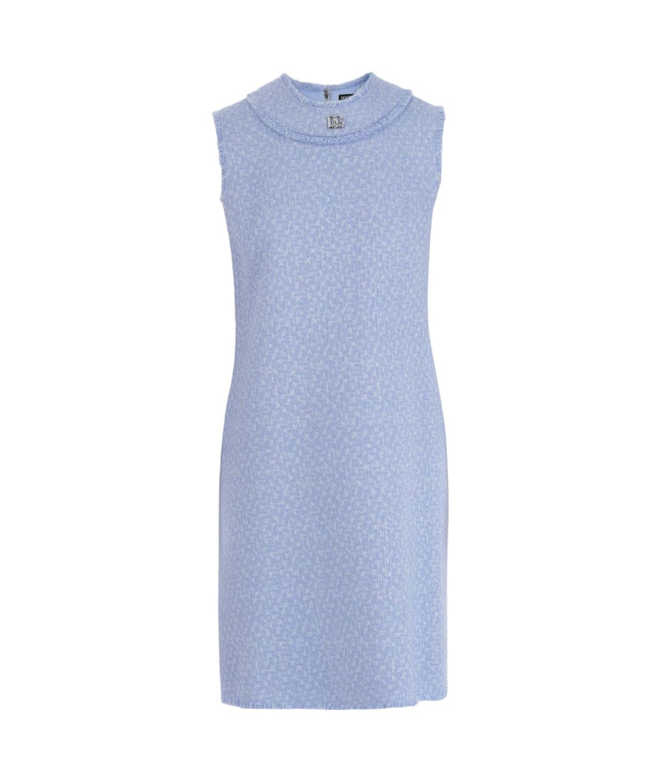 Dolce Gabbana Rachel Tweed Dress With Dg Logo italist ALWAYS LIKE A SALE