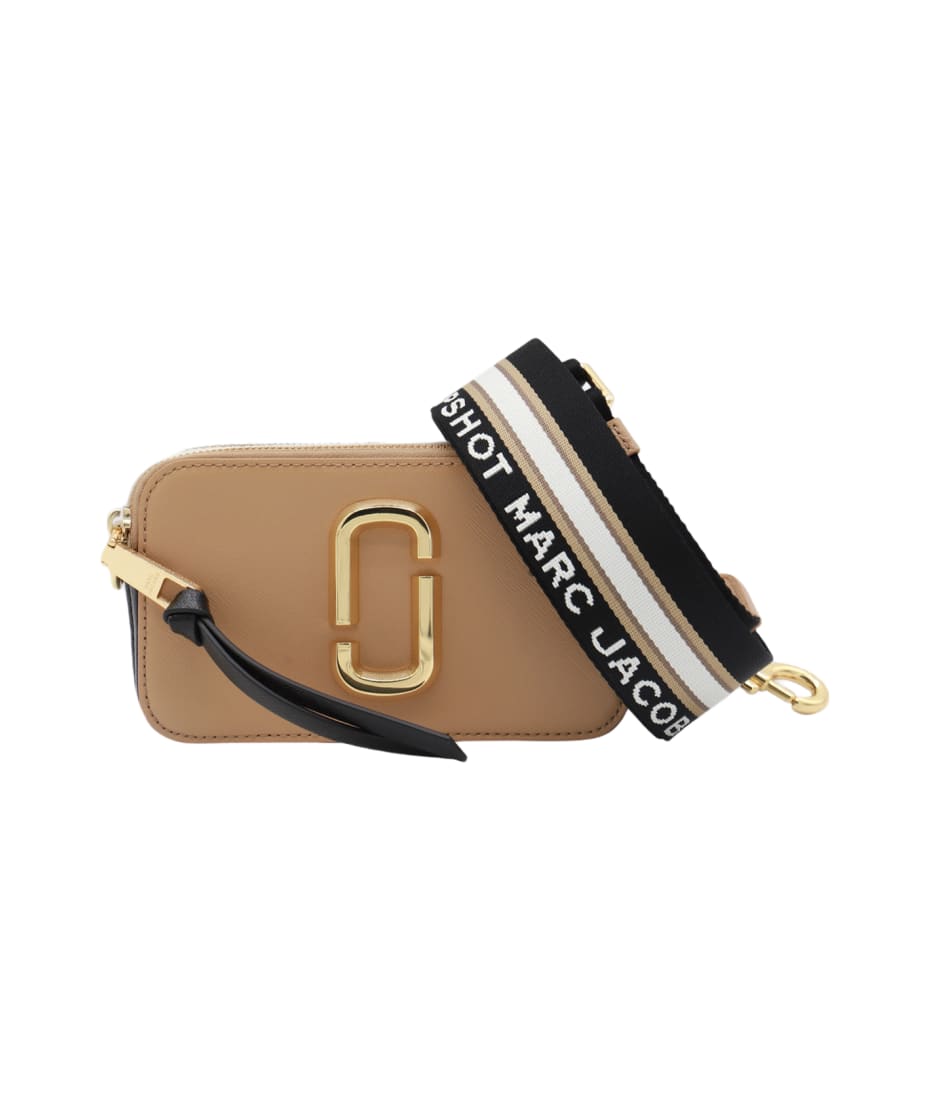 Marc Jacobs Camel Leather The Snapshot Crossbody Bag | italist