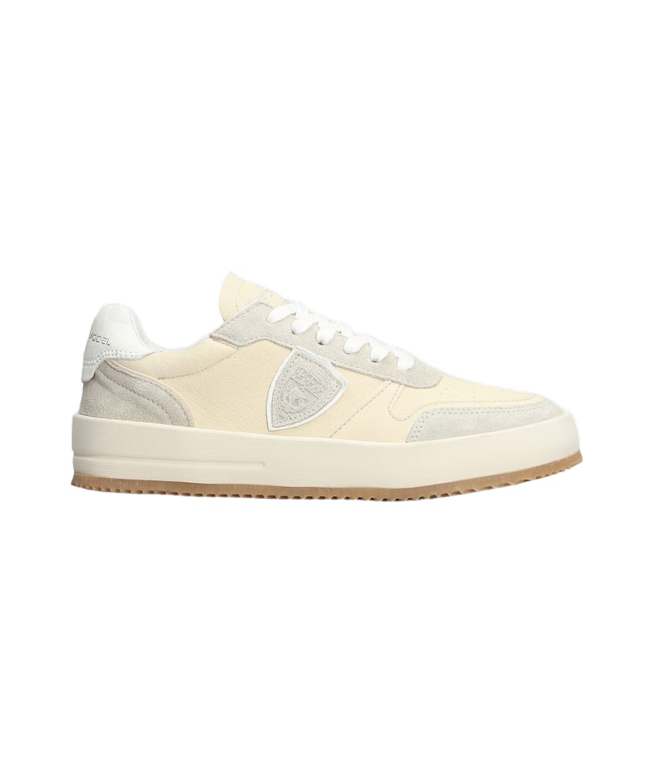 スニーカー PHILIPPE MODEL 'Nice Low' sneakers Beige Philippe Model Nice Low Sneakers In Beige Leather | italist