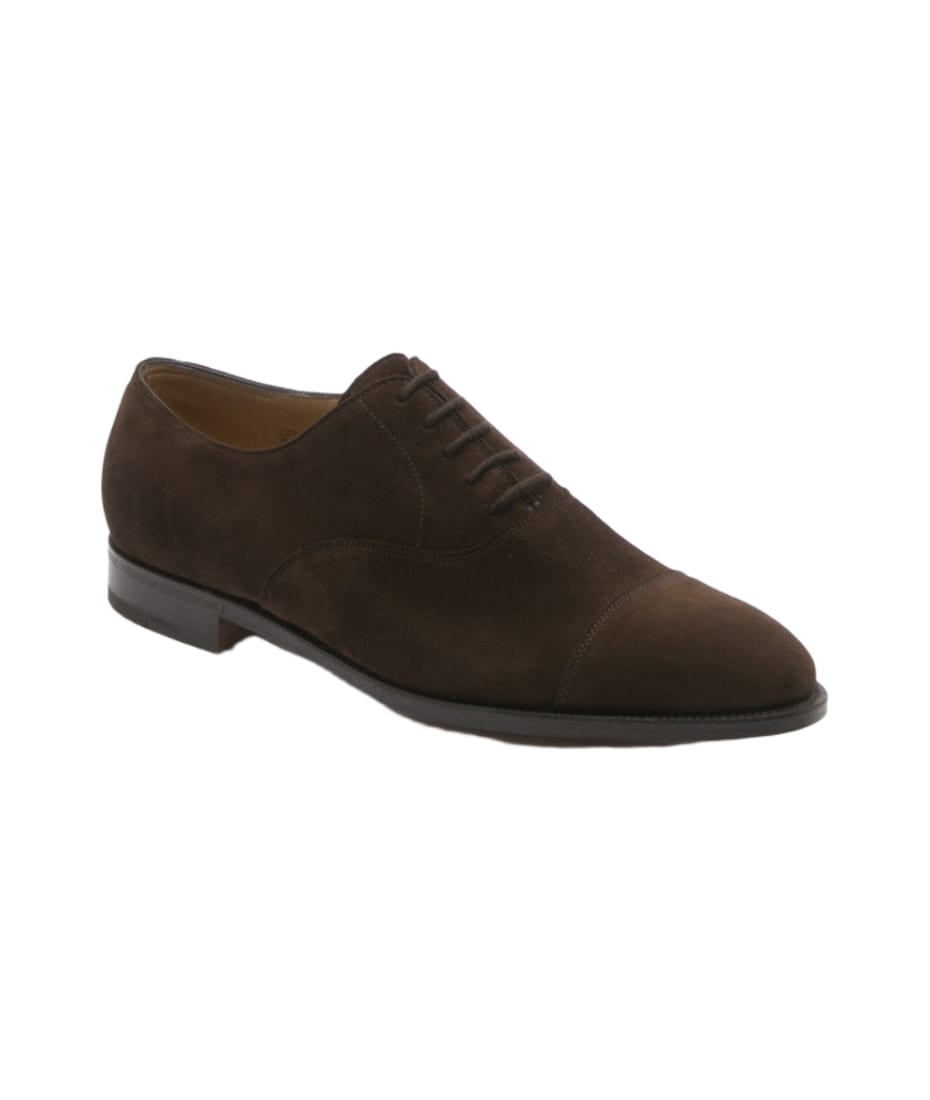 海外ブランド  John Lobb City Ii Dark Brown Suede Oxford Shoe (fitting E 靴