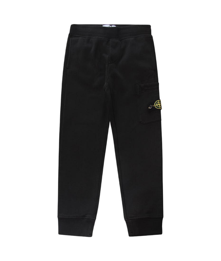 Stone Island Black Cotton Pants | italist