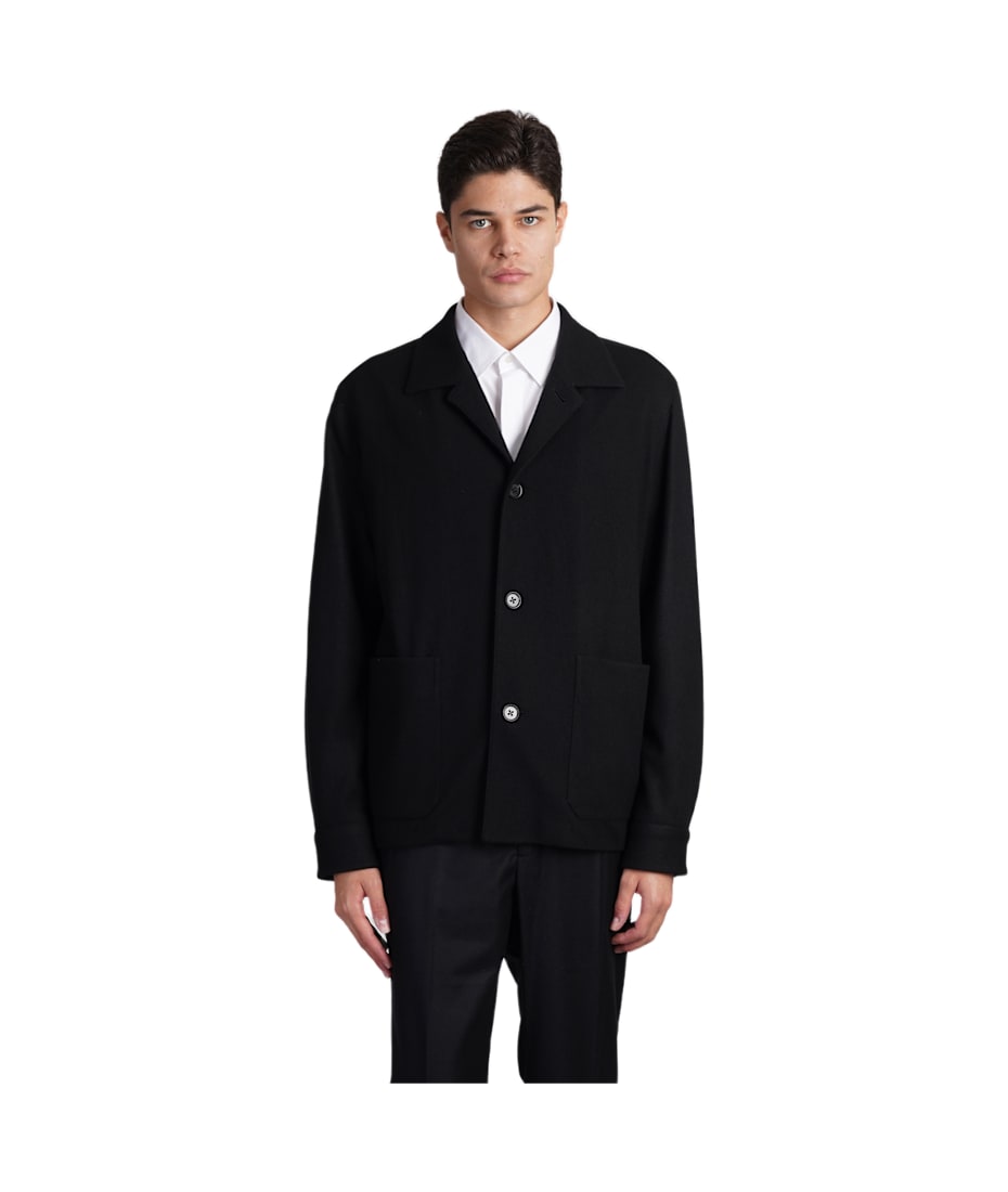 Italy製のジャケット Zegna Casual Jacket In Black Wool | italist