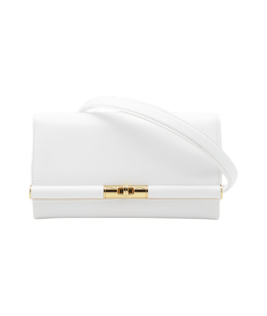 【関税＆送料込み】Dolce & Gabbana White Leather Shoulder B DOLCE & GABBANA Handbag White Leather Sicily DG Shoulder Top