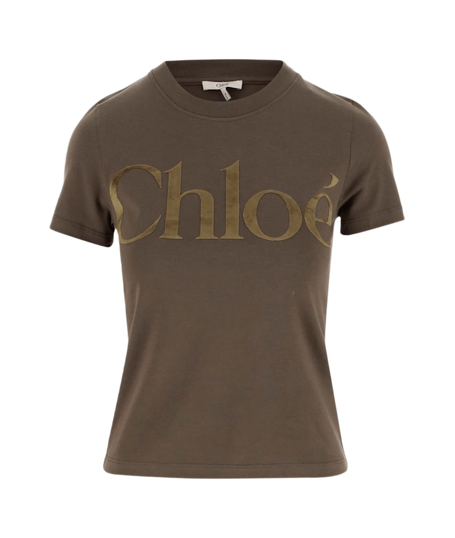 Tシャツ・カットソー Chloe FW24 T-SHIRT WITH LOGO (24WJH03184 3B2) Chloé Printed T-shirt | Women's Clothing | Vitkac
