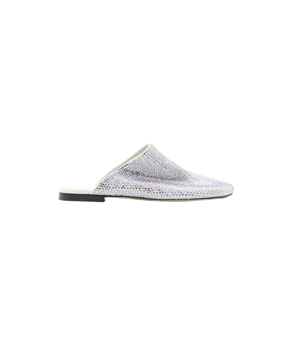 Bottega Veneta Sparkle Dot Sock Slippers In Leather With