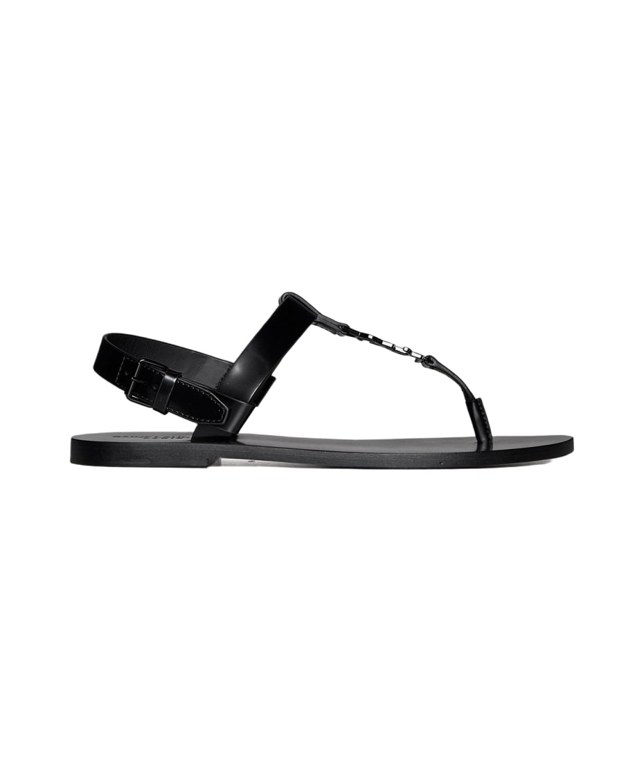 Saint laurent 「ペペ」サンダル Saint Laurent Men's Pepe 05 YSL Slide Sandals in Leather