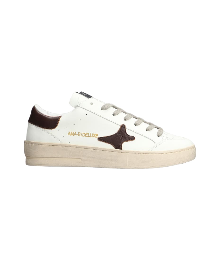 Sneakers In White Leather