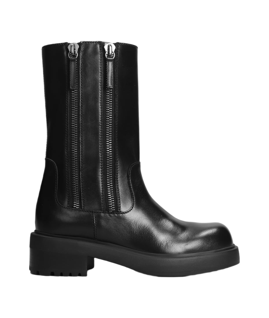 Giuseppe Zanotti Foustine Combat Boots In Black Leather italist ALWAYS LIKE A SALE