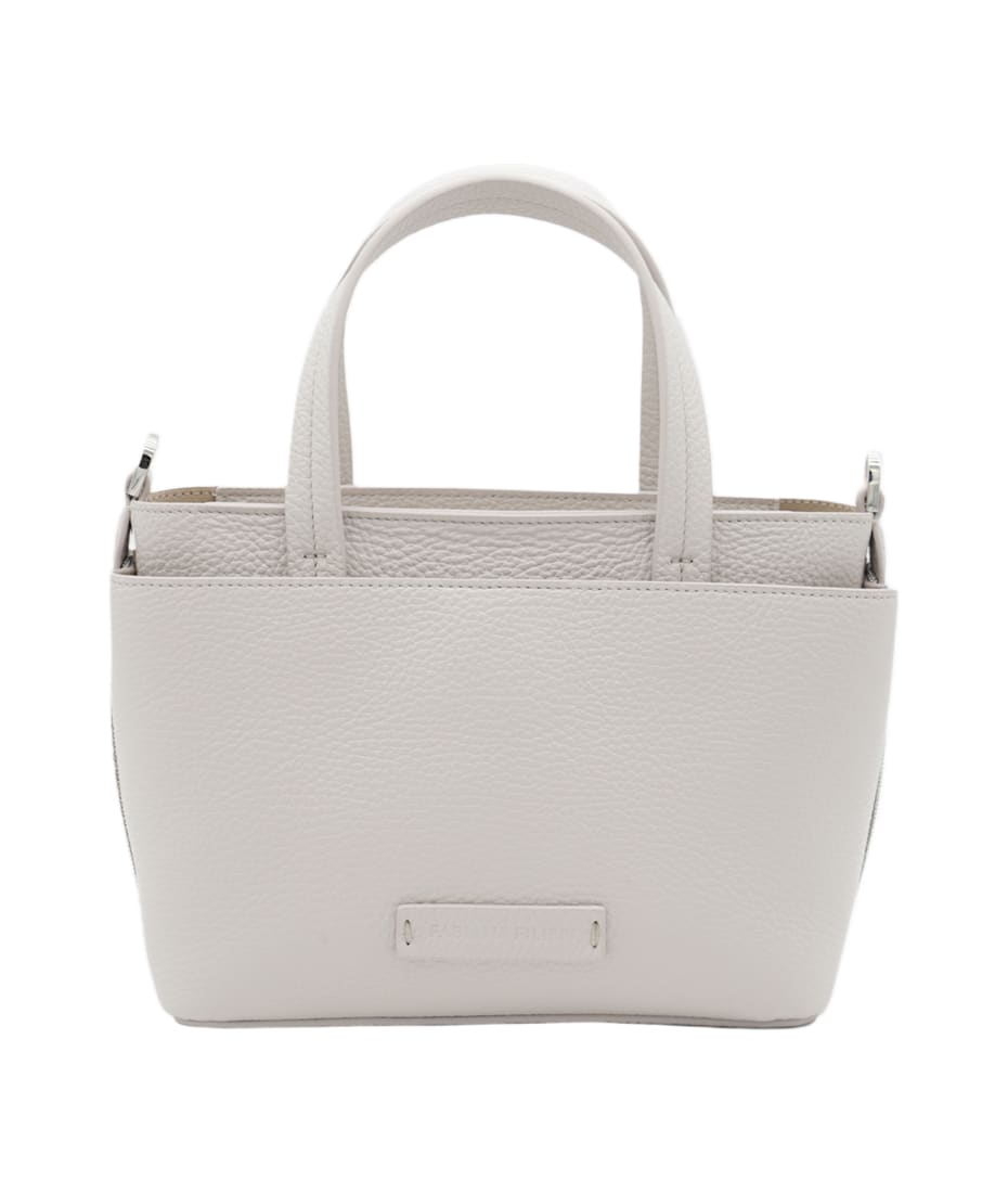 Grey Leather Tote