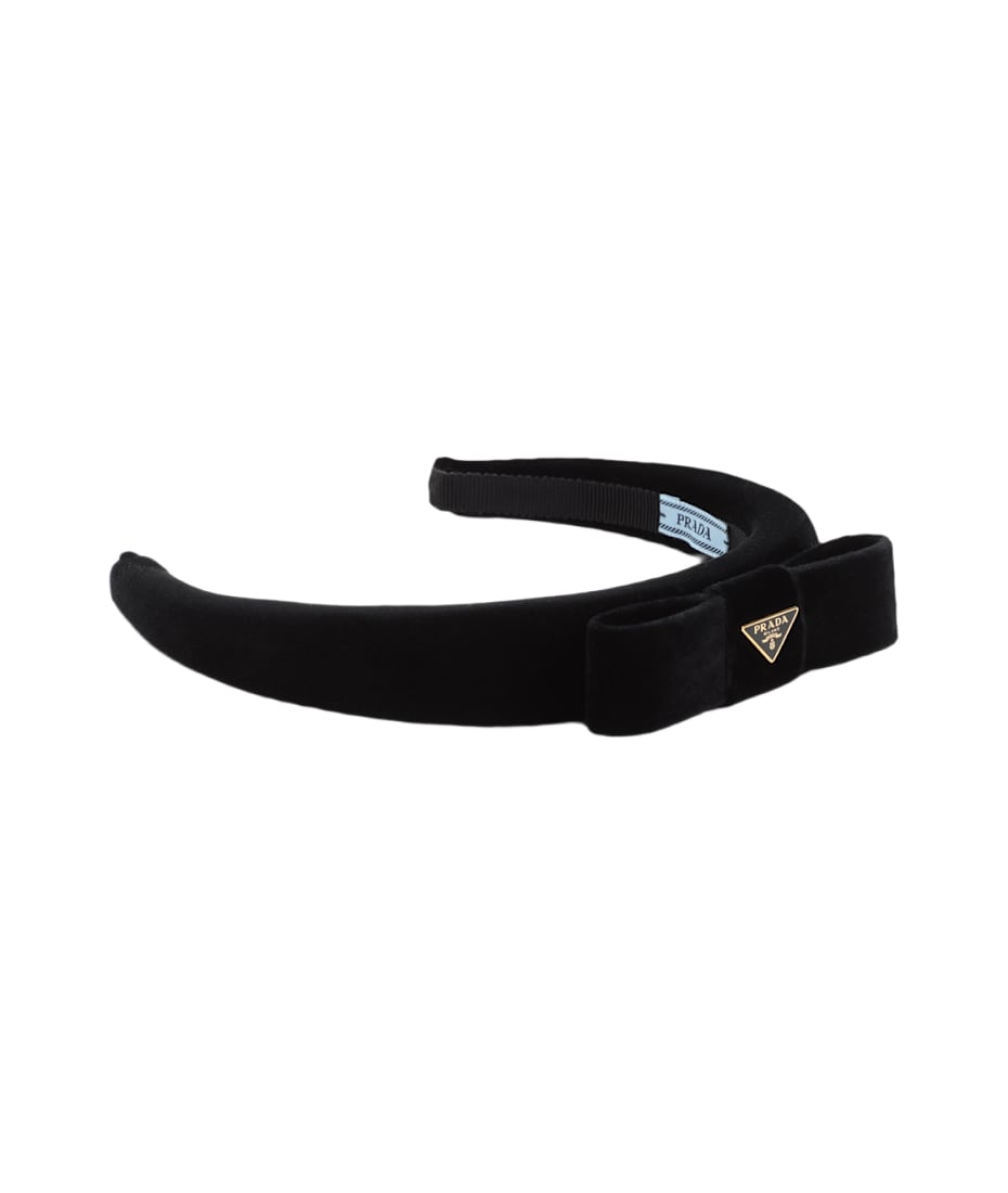 【PRADA】プラダ ベルベット ヘッドバンド Prada Velvet Headband | italist