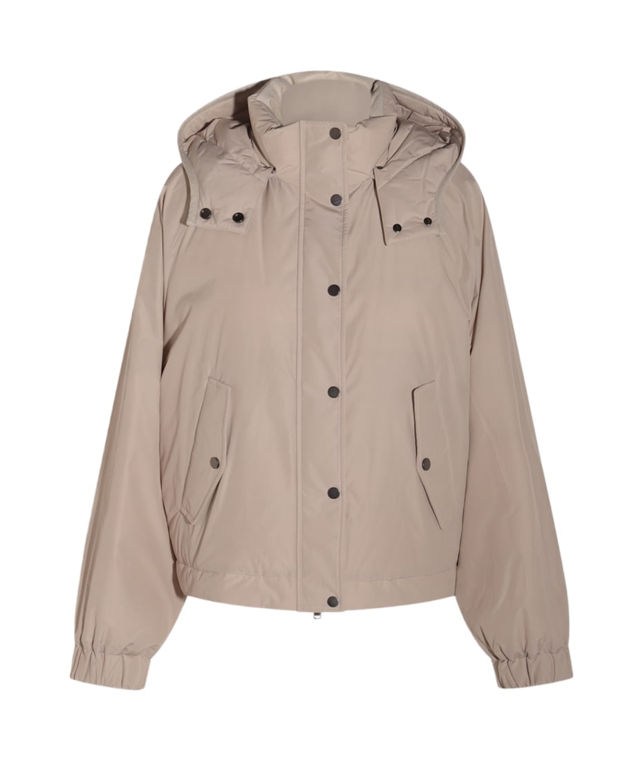 ダウンジャケット・コート BRUNELLO CUCINELLI BEIGE WOOL DOWN JACKET Brunello Cucinelli Beige Down Jacket | italist