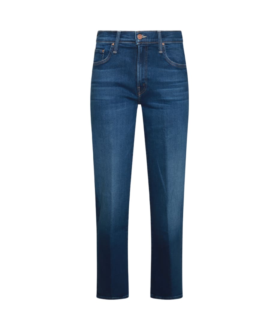 Mother Blue Cotton Denim Jeans | italist