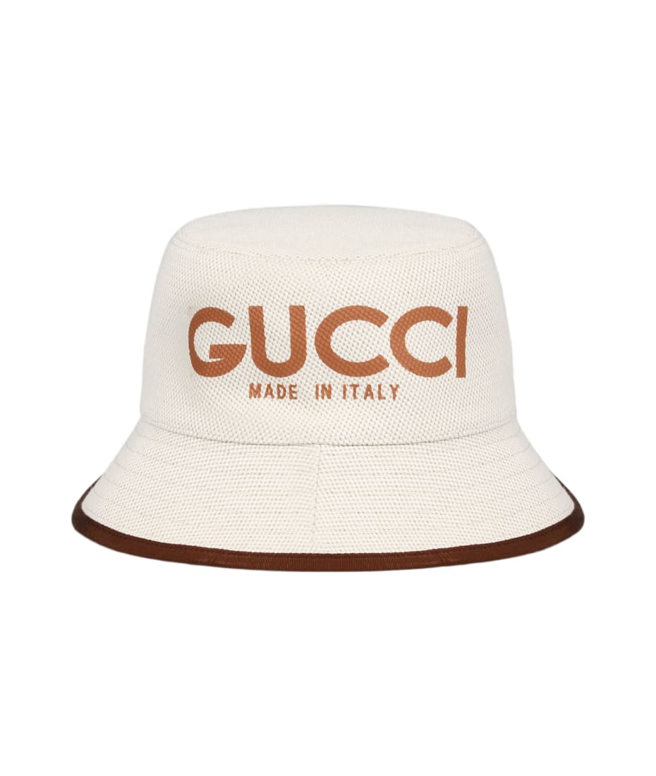 Gucci bucket hat white cheap