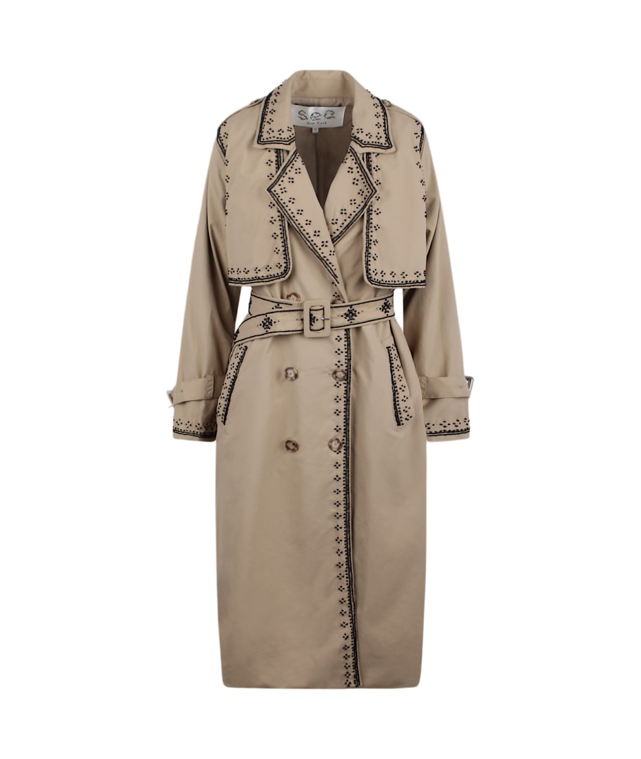Sea New York Trench Coat With Embroidery italist
