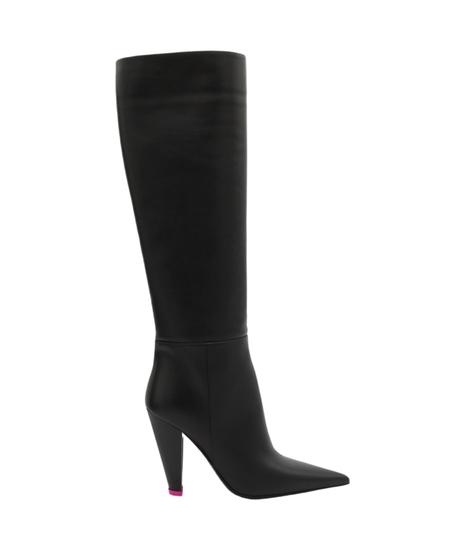 VIP【関税送料無料】希少 3JUIN BLACK LEATHER ALEXA BOOTS 3JUIN Black Leather Alexa Boots | italist