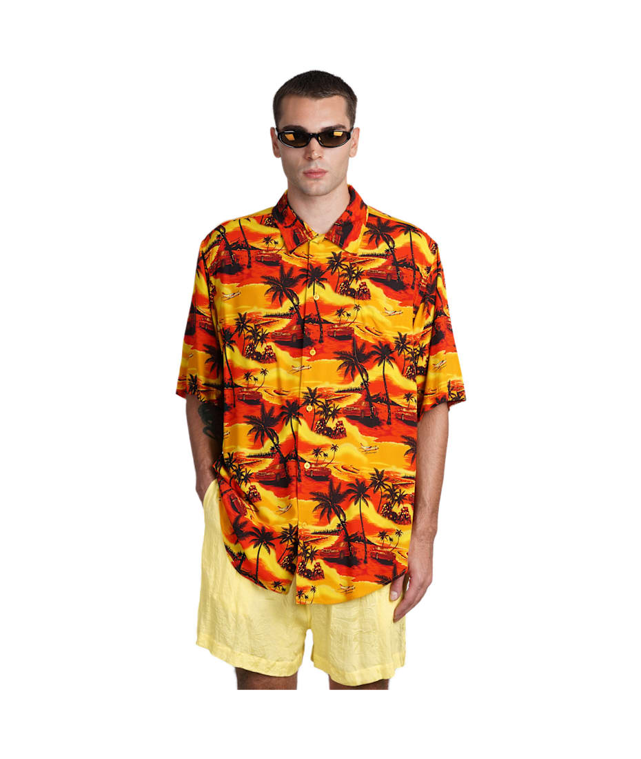 Balenciaga hawaiian shirt discount