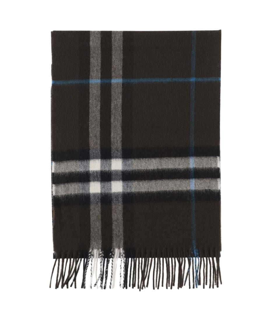 Burberry Cashmere Scarf With Check Pattern italist ALWAYS LIKE A SALE