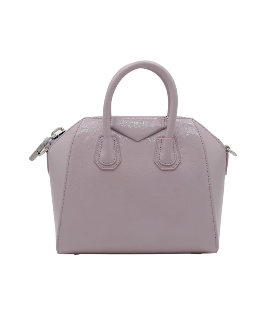 【送料&関税込】Givenchy Pink Leather Antigona Top Handle Ba Givenchy Pink Leather Antigona Top Handle Bag | italist