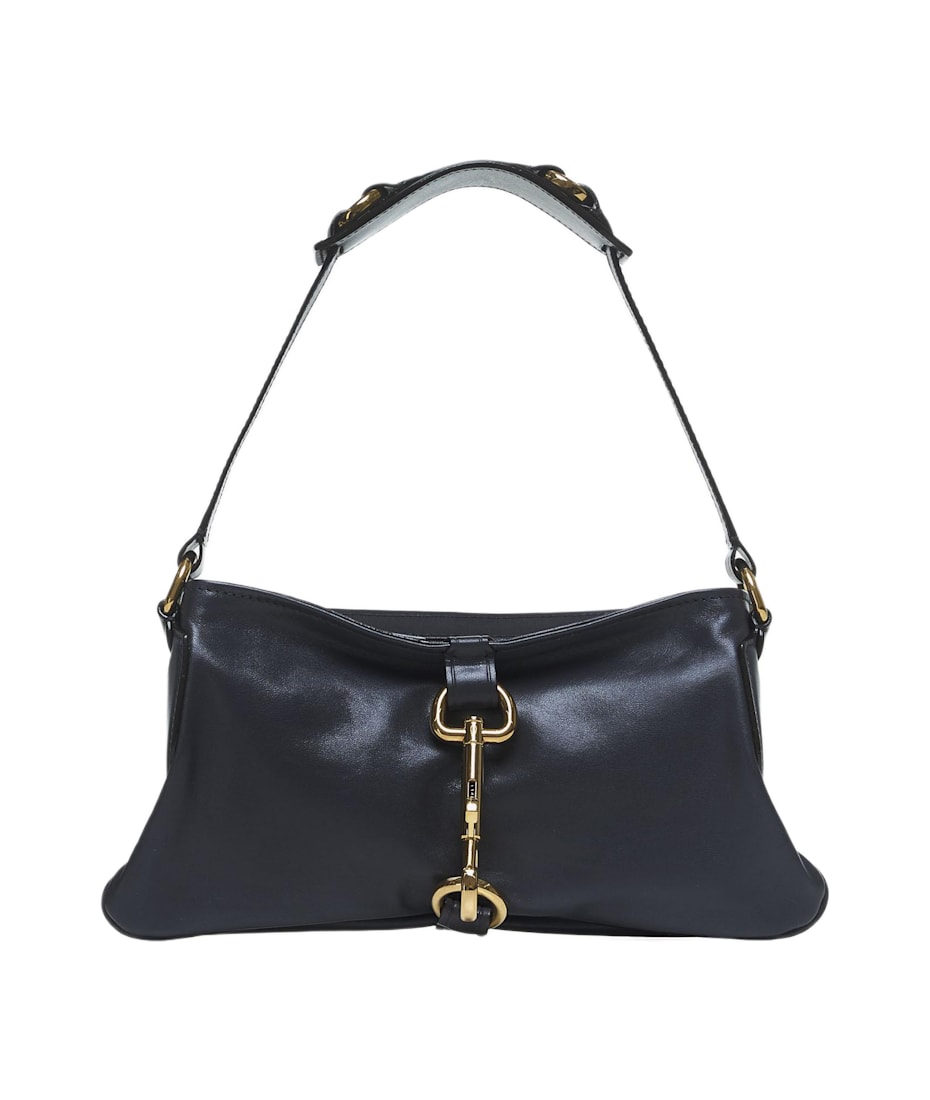 【送料&関税込】ChloAC Navy Blue Leather Kerala 25 Shopping CHLOÉ Kerala 25 leather shoulder bag | NET-A-PORTER