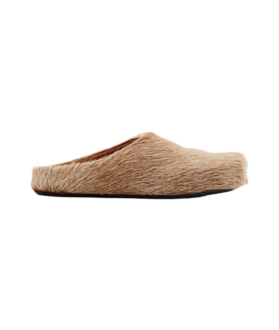 【関税＆送料込み】Marni Slippers Fussbet Sabot Marni Fussbet Sabot Slippers | Brown | FARFETCH