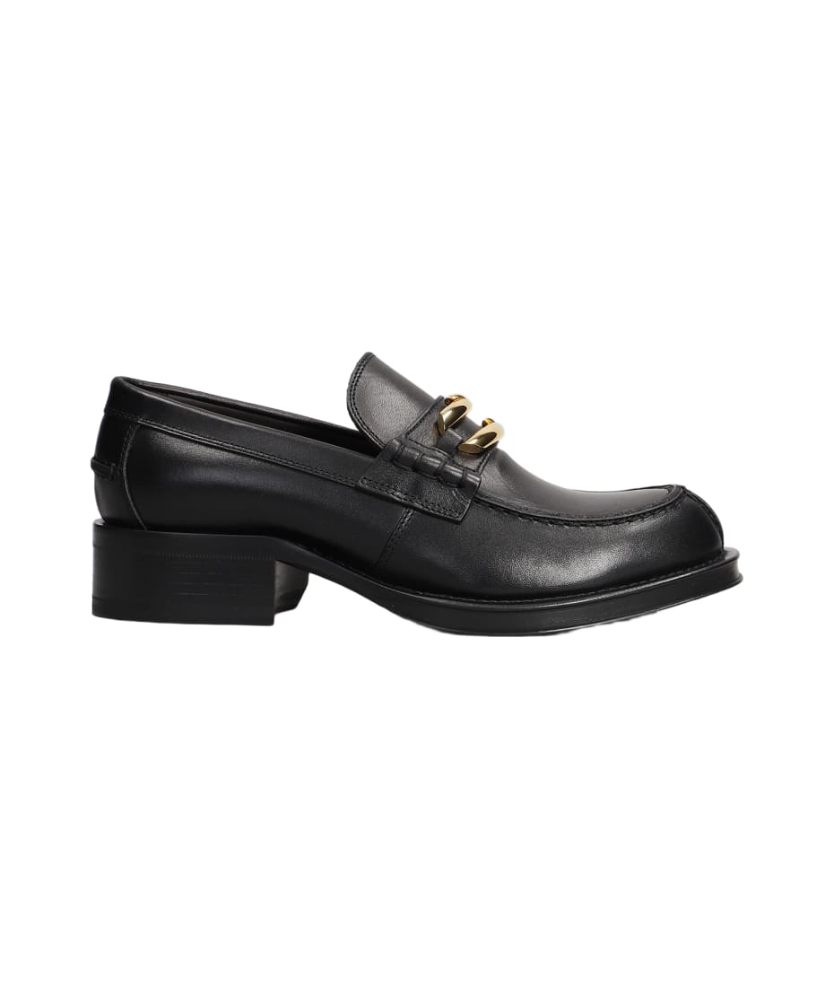 激安スーパーの“売上対決” Lanvin Loafers In Black Leather | italist 男性用