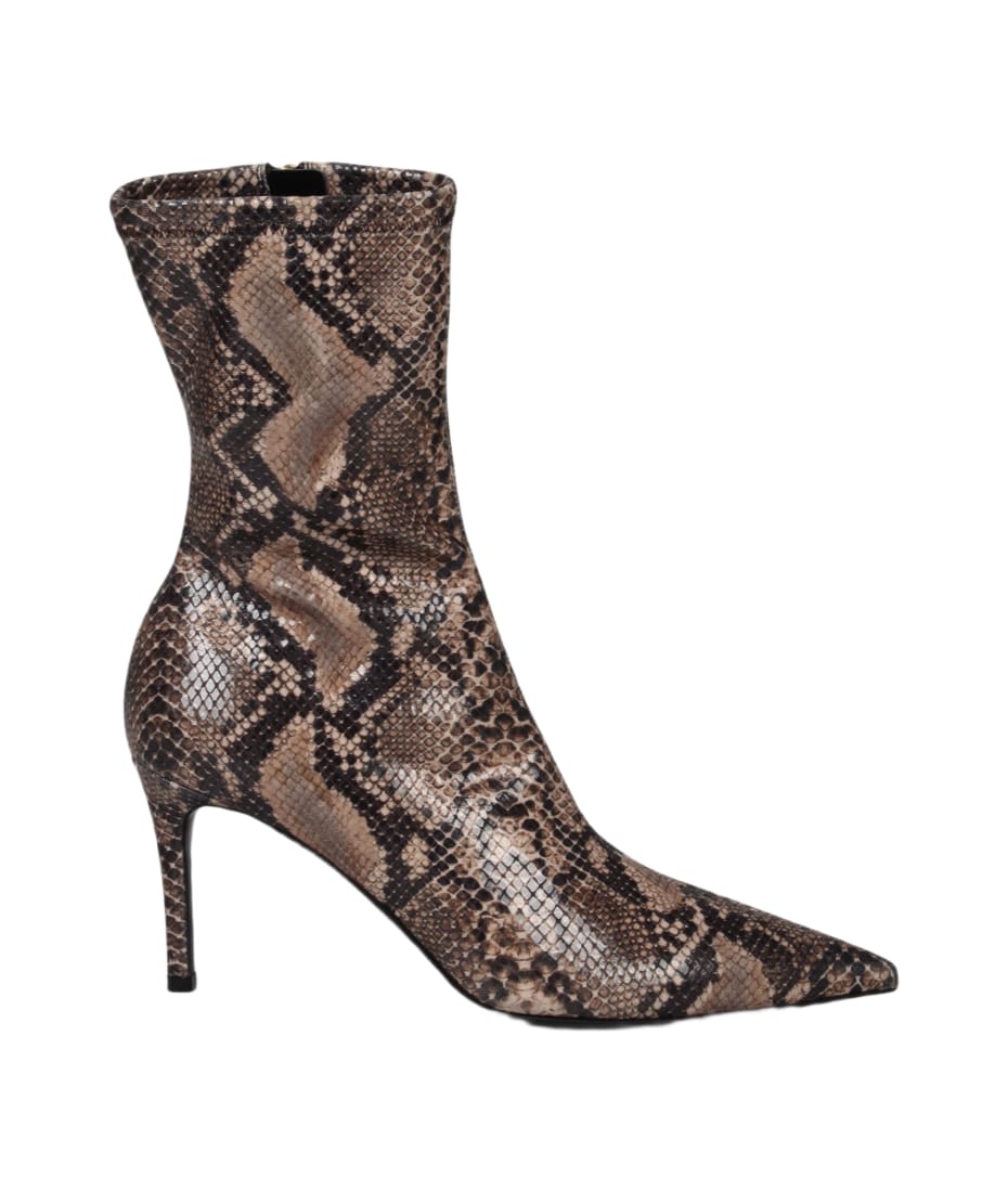 Stella McCartney Iconic Python Print Heeled Ankle Boots italist