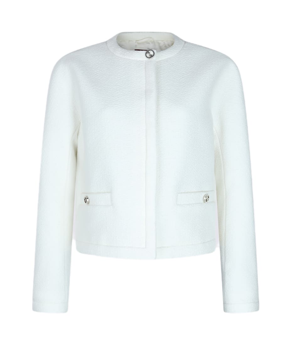 ジャケット GUCCI WHITE WOOL CASUAL JACKET Gucci Casual Jacket | italist